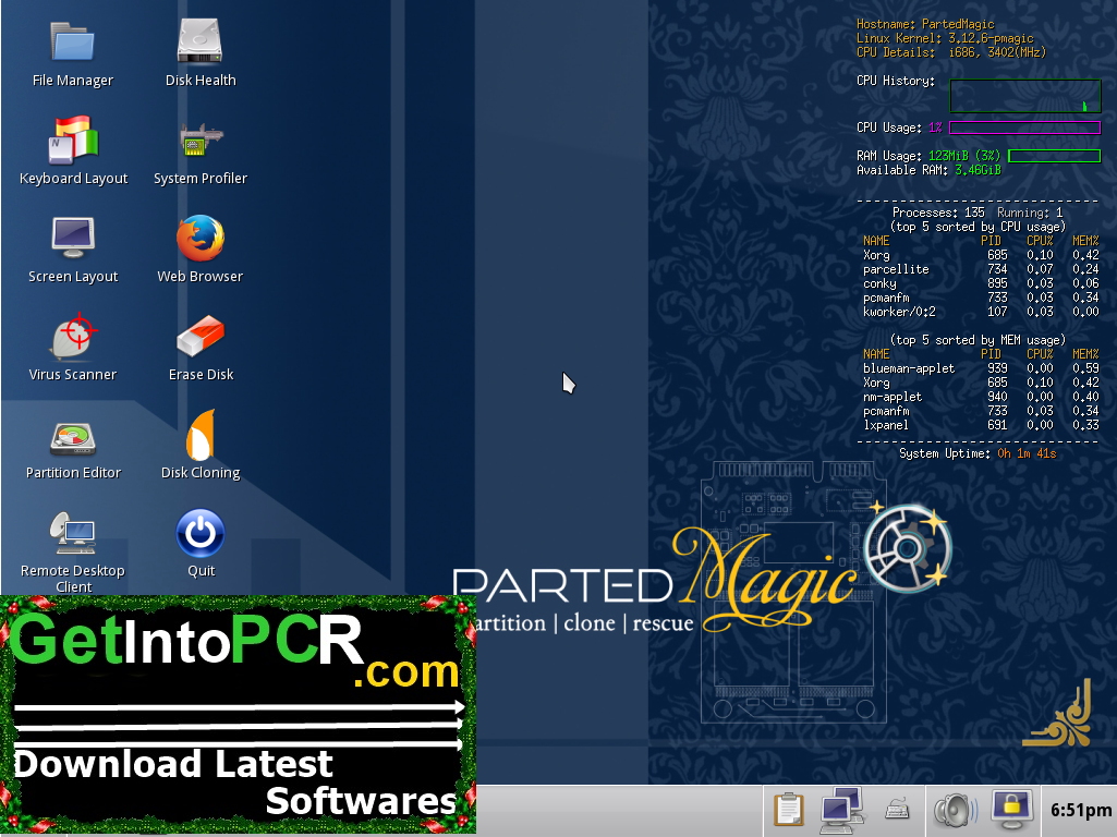 Parted Magic 2015 Live Boot CD ISO Offline Installer Download