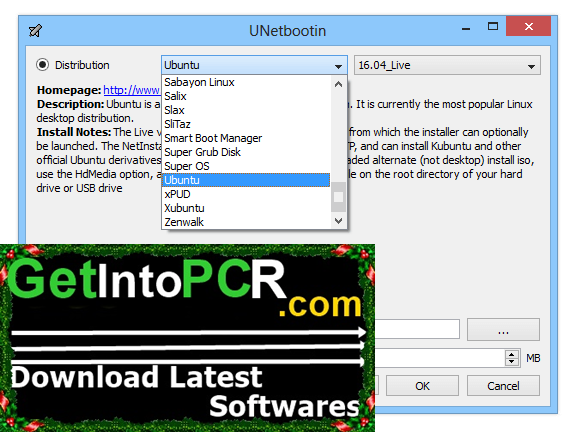 unetbootin screenshot 01