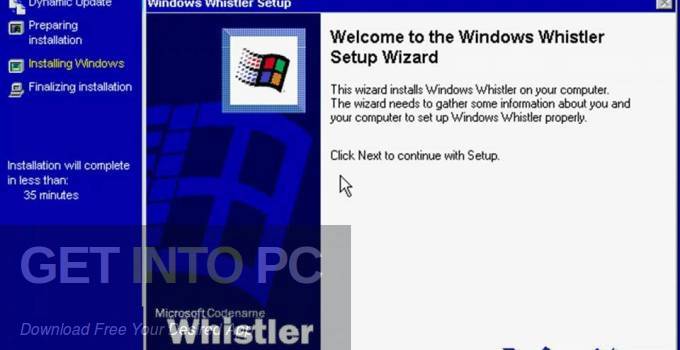 Windows Whistler Direct Link Download