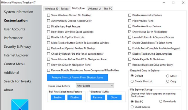 5 Best Customization Tools for Windows 10 6 Ultimate Windows Tweaker