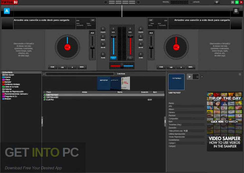 Atomix Virtual DJ Pro Infinity 2019 Offline Installer Download-GetintoPC.com