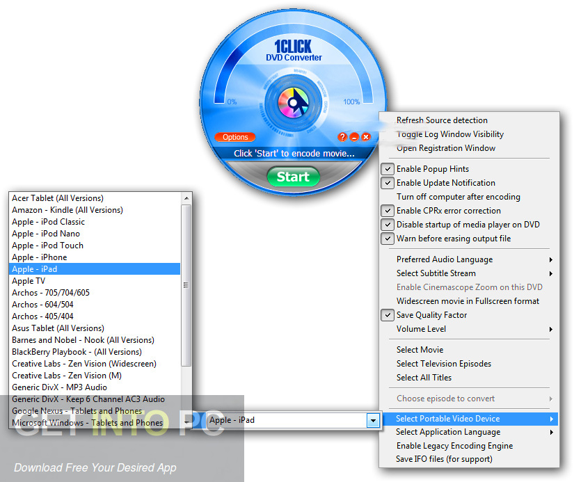 1CLICK DVD Converter Direct Link Download-GetintoPC.com