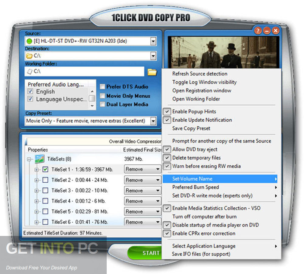 1CLICK DVD Copy Pro Latest Version Download-GetintoPC.com