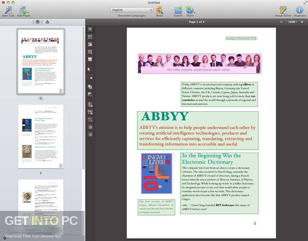 ABBYY FineReader 12.1.11 for Mac Offline Installer Download-GetintoPC.com