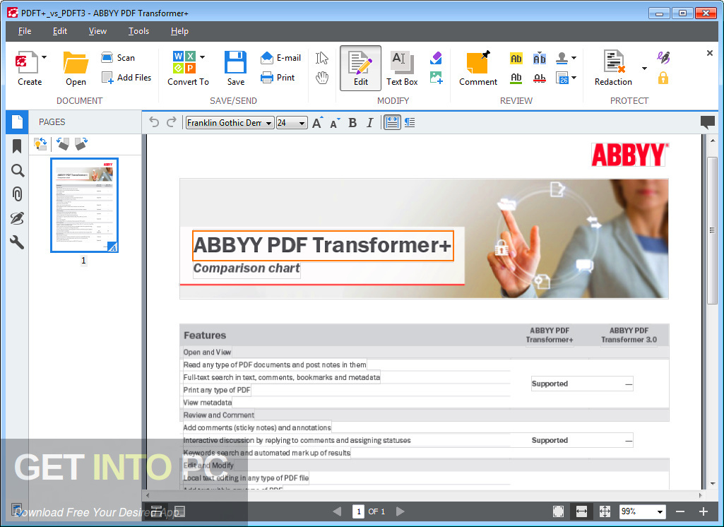 ABBYY PDF Transformer Latest Version Download-GetintoPC.com