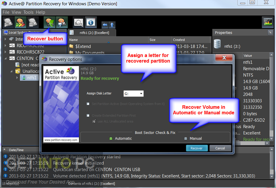 Active Partition Recovery Ultimate 2018 Direct Link Download-GetintoPC.com