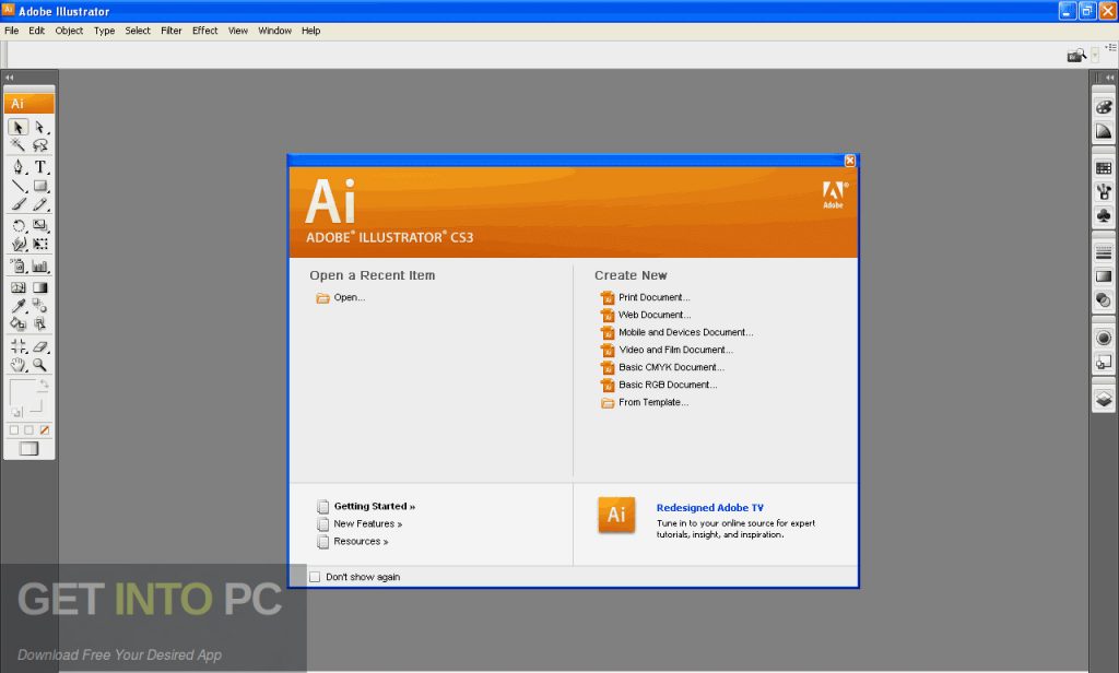 Adobe Illustrator CS3 Portable Direct Link Download-GetintoPC.com