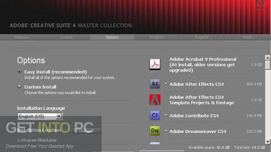 Adobe Master Collection CS4 Latest Version Download-GetintoPC.com