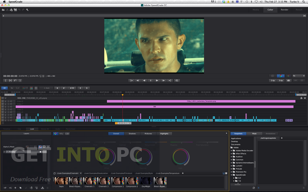Adobe SpeedGrade CC 2014 Free Download