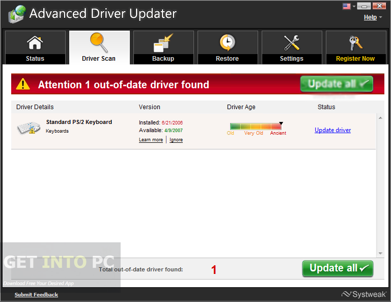 Advanced Driver Updater 2.7 Latest Version Download