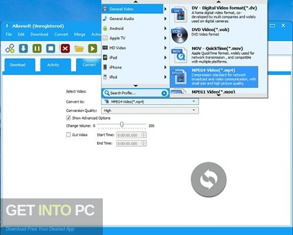 Allavsoft Video Downloader Converter Offline Installer Download-GetintoPC.com