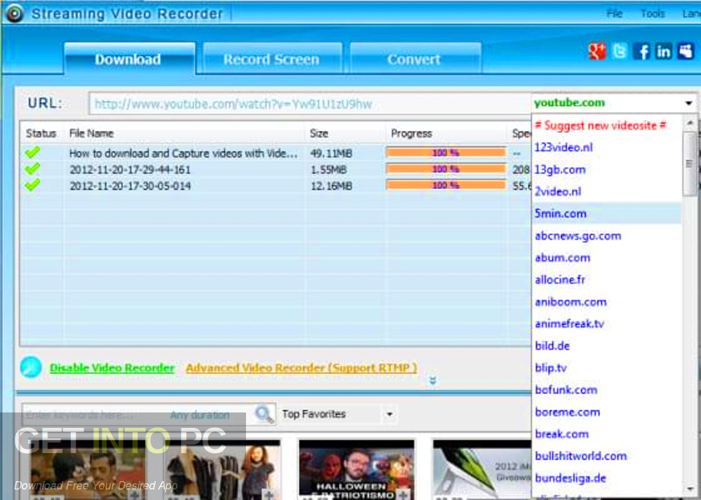 Apowersoft Streaming Video Recorder Offline Installer Download GetintoPC.com