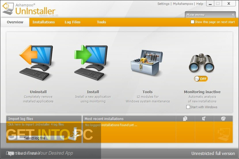 Ashampoo UnInstaller Latest Version Download-GetintoPC.com