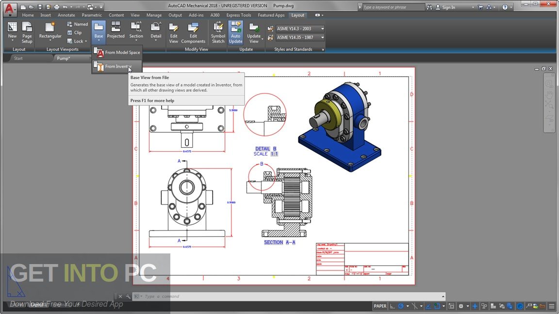 Autodesk Autocad Mechanical 2020 Latest Version Download-GetintoPC.com