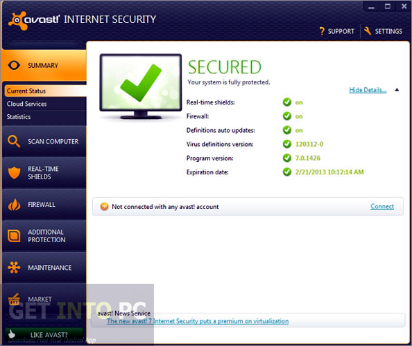 Avast Internet Security 2013 Direct Link Download