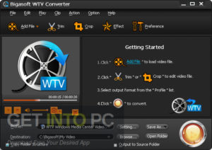 Bigasoft WTV Total Video & Audio Converter Direct Link Download GetIntoPC.com