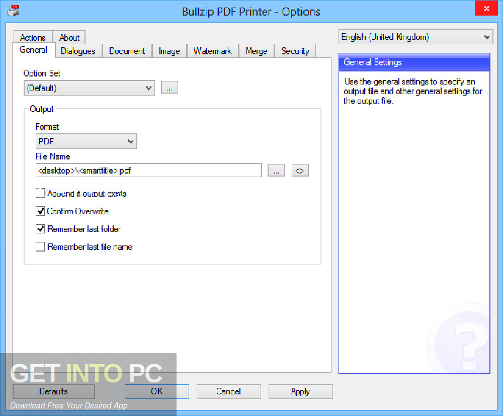 BullZip PDF Printer Expert Latest Version Download GetintoPC.com