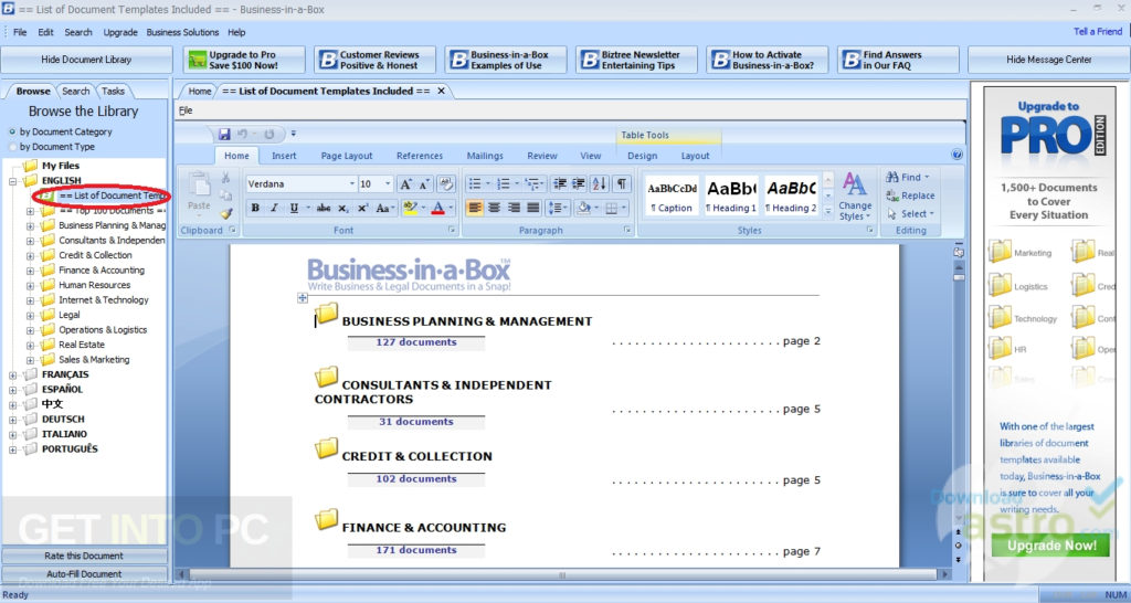 Business in a Box Templates Updated Latest Version Download