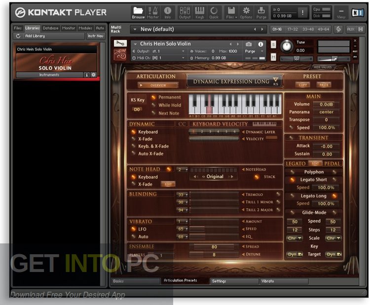 Chris Hein Solo Violin KONTAKT Library Latest Version Download-GetintoPC.com