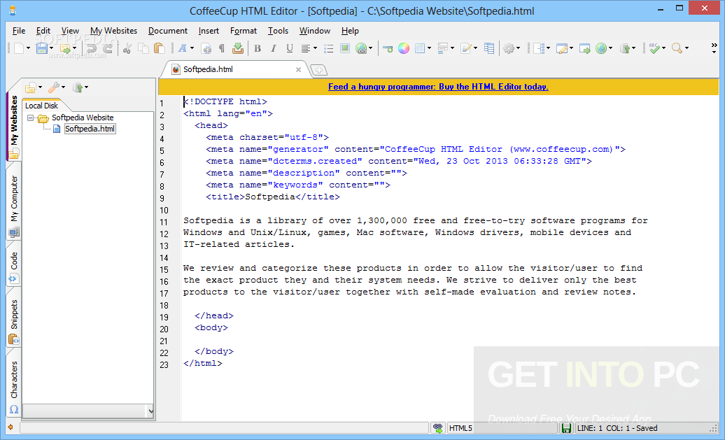CoffeeCup HTML Editor Latest Version Download