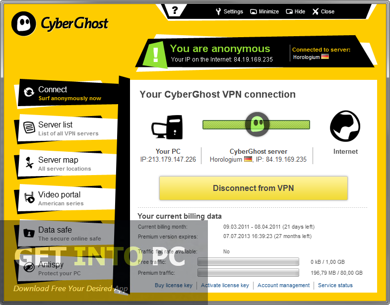 Cyber Ghost VPN Software Download