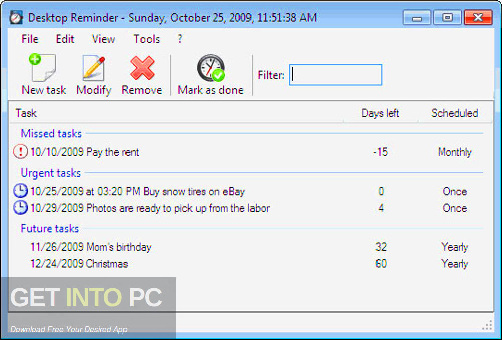 Desktop-Reminder Pro 2 Latest Version Download-GetintoPC.com
