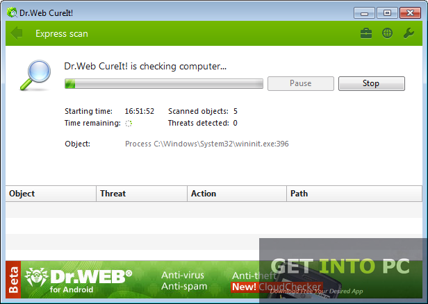 Dr.Web CureIt Setup For Windows