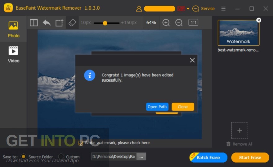 EasePaint Watermark Remover Offline Installer Download GetintoPC.com