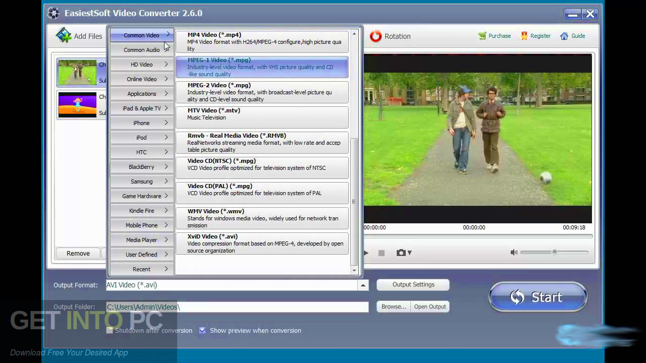 EasiestSoft Video Converter Offline Installer Download GetintoPC.com