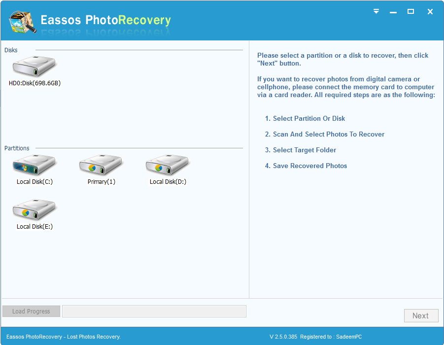 Eassos PhotoRecovery Latest version Download