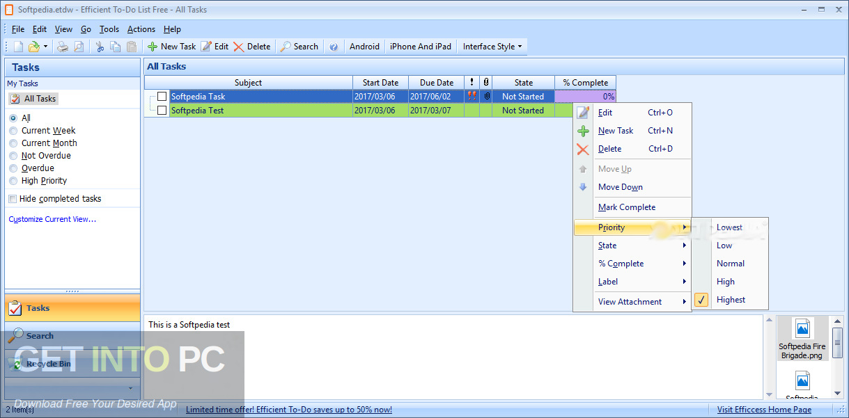 Efficient To-Do List Direct Link Download-GetintoPC.com