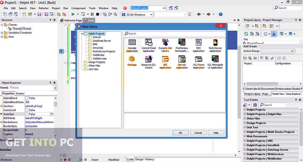 Embarcadero Rad Studio XE7 Architect Latest Version Download