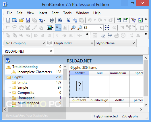 FontCreator Professional 11.5.0.2421 Direct Link Download