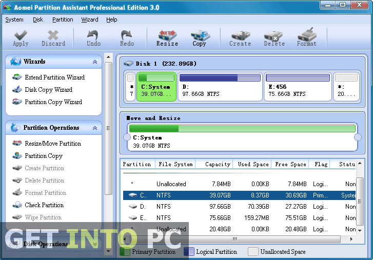 Free AOMEI Partition Assistant Professional Download