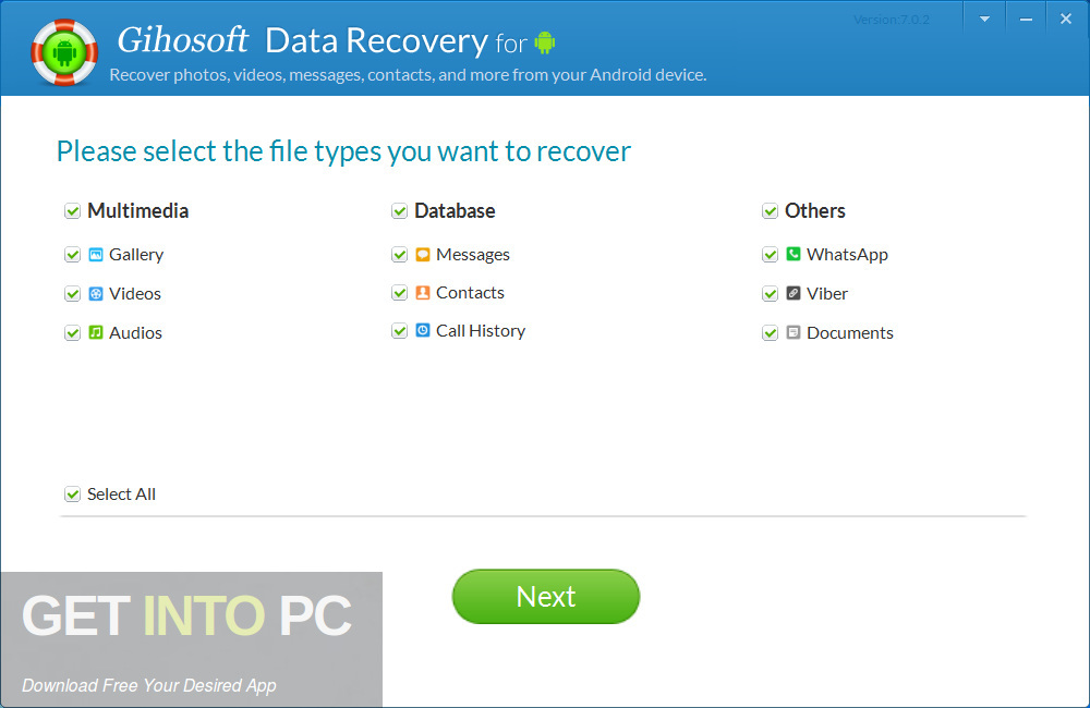Gihosoft Android Data Recovery Direct Link Download GetintoPC.com