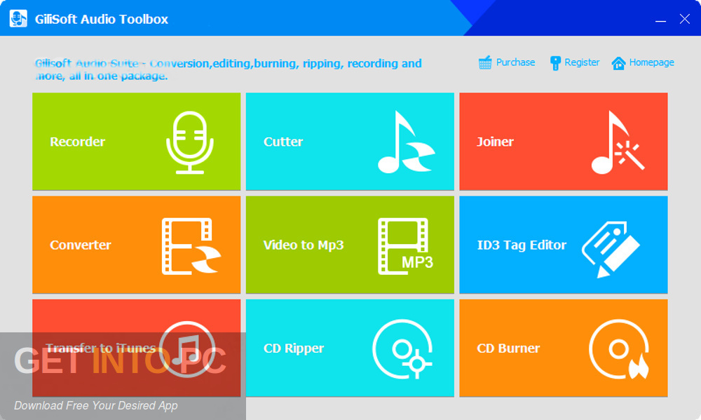 GiliSoft Audio Toolbox Suite Offline Installer Download GetintoPC.com
