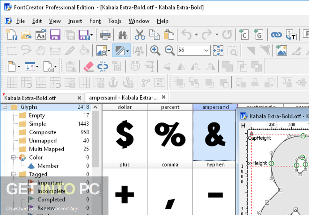 High Logic FontCreator Professional 2020 Offline Installer Download GetintoPC.com