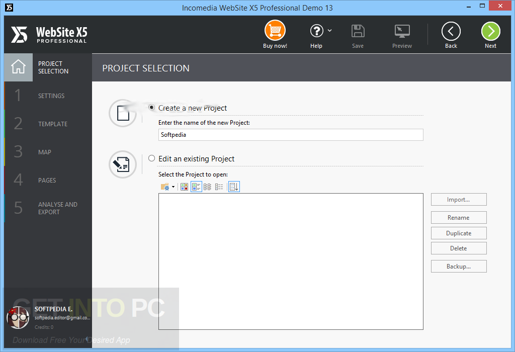 Incomedia WebSite X5 Professional 14.0.4.3 Offline Installer Download