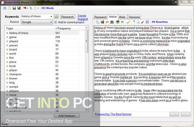 Instant Article Wizard Latest Version Download-GetintoPC.com
