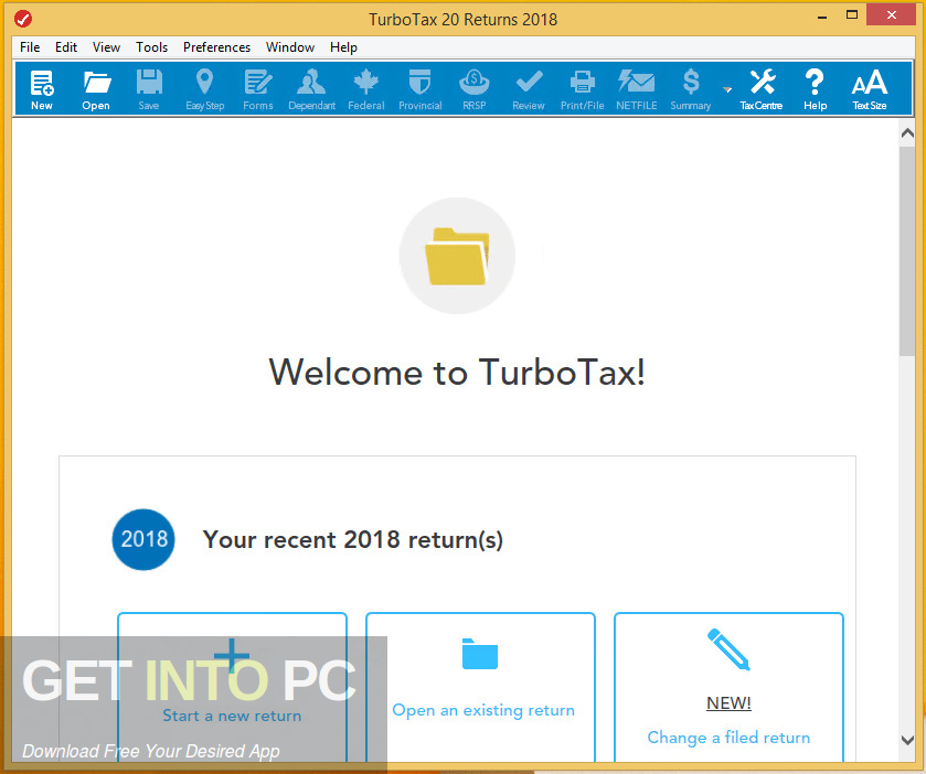 Intuit TurboTax 2019 Canada Edition Latest Version Download GetintoPC.com