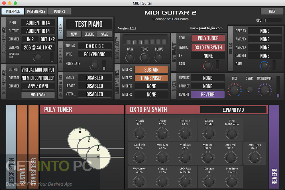 Jam Origin MIDI Guitar 2 VST Latest Version Download-GetintoPC.com