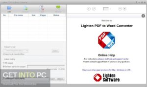 Lighten PDF to Word Converter Free Download-GetintoPC.com