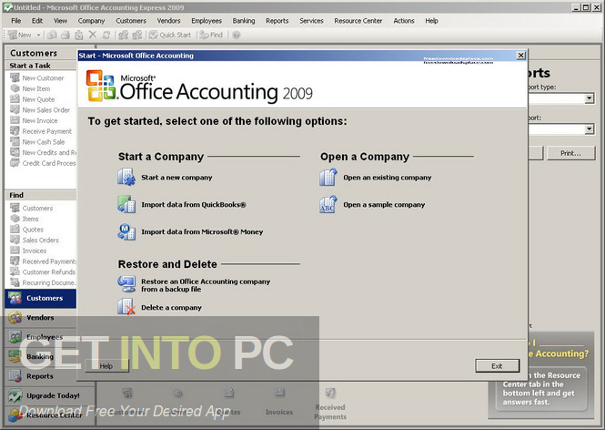 Microsoft Office Accounting Professional 2009 UK Edition Offline Installer Download-GetintoPC.com
