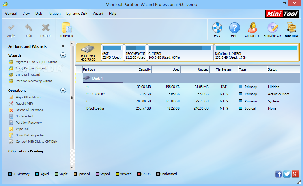 MiniTool Partition Wizard Professional 9 Latest Version Download