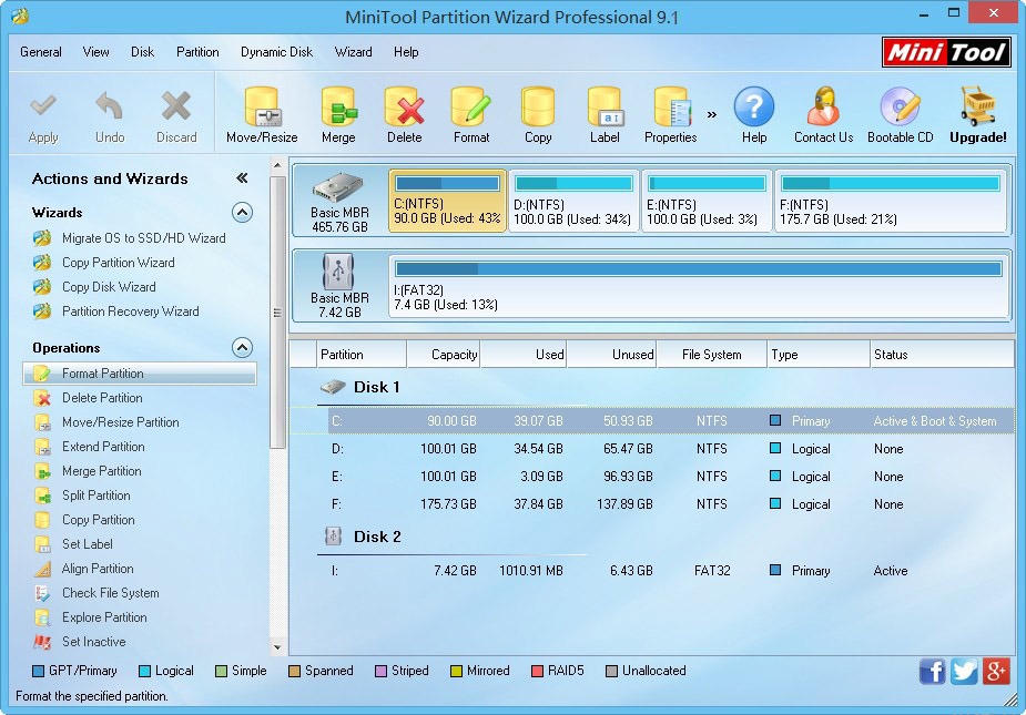 MiniTool Partition Wizard Professional 9 Offline Installer Download