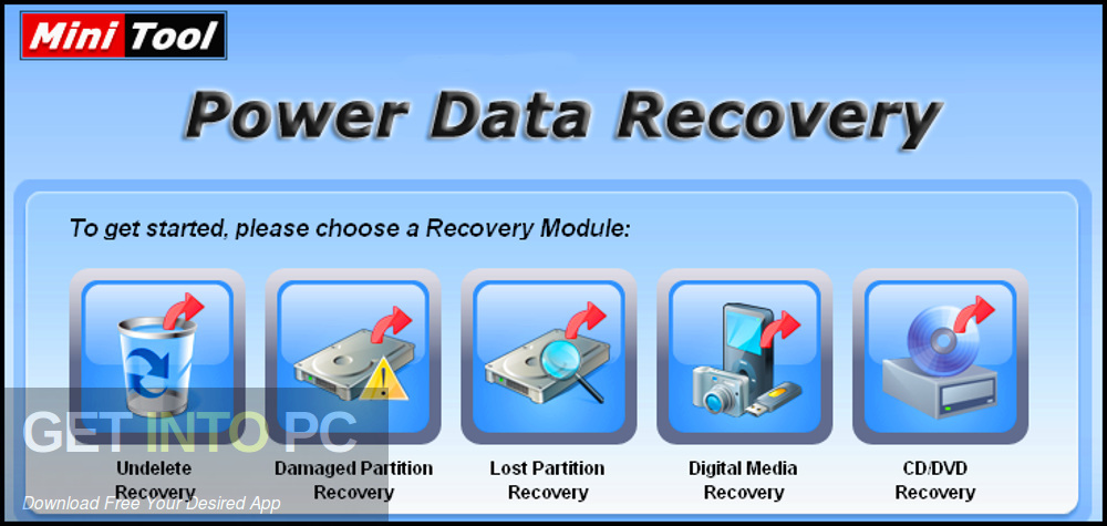 MiniTool Power Data Recovery 2020 Latest Version Download GetintoPC.com