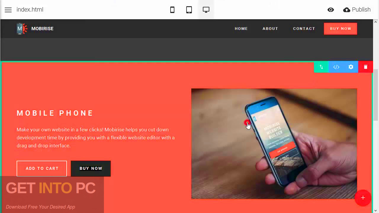 Mobirise 2017 v3.05.3 Offline Installer Download-GetintoPC.com