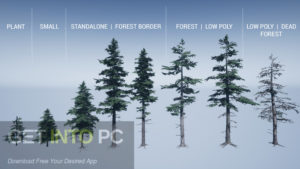 Mountain Trees Dynamic Nature Asset for Unity Free Download-GetintoPC.com