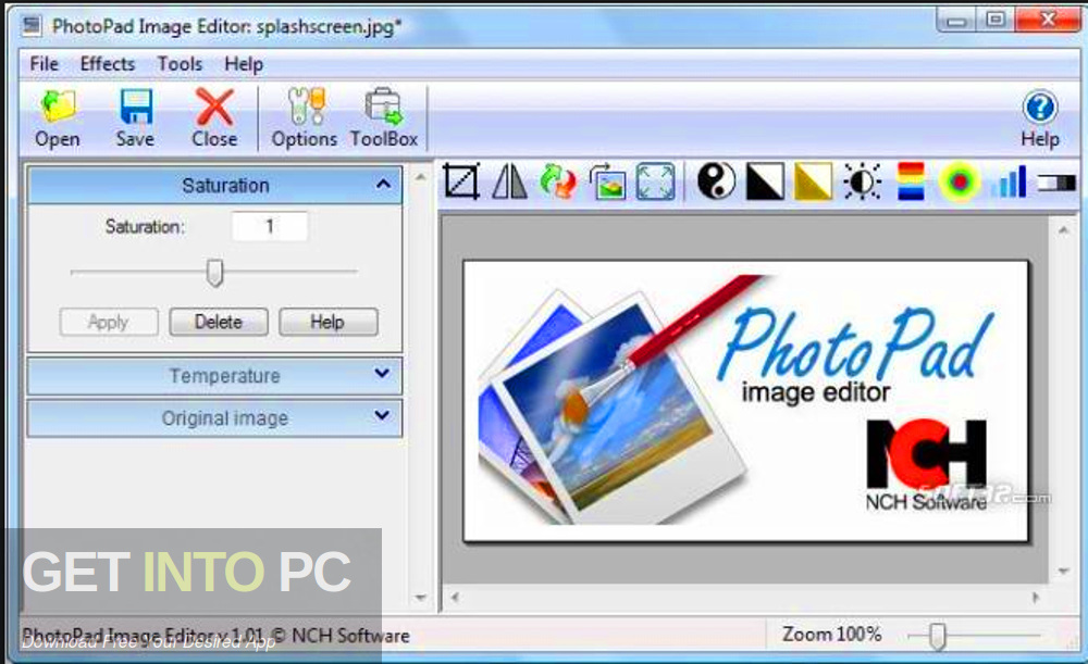 NCH PhotoPad Image Editor Professional 2017 Latest Version Download-GetintoPC.com