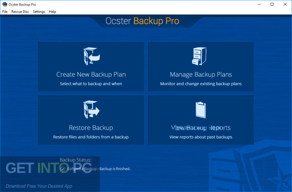 Ocster Backup Pro Latest Version Download-GetintoPC.com
